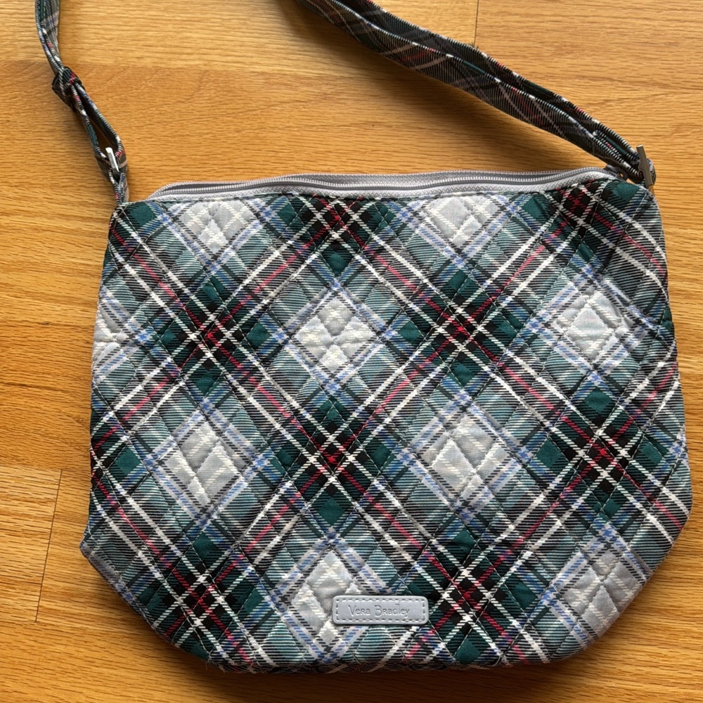 Vera Bradley Tartan Crossbody Bag - Green, Red, and Blue